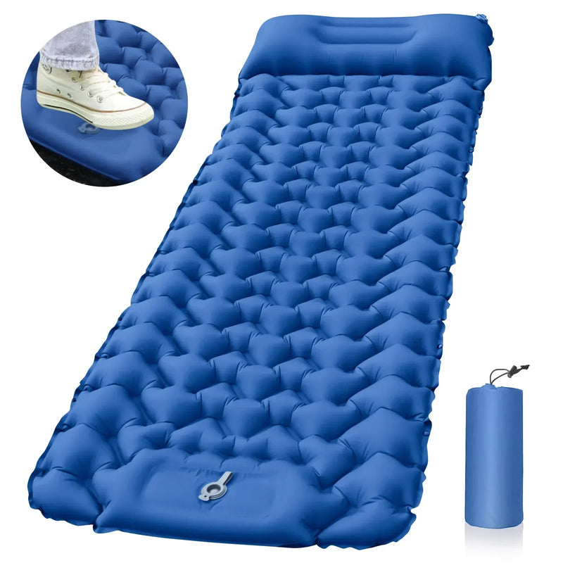 Matelas Gonflable Beaudoux Ultraléger avec Oreillers pour Camping